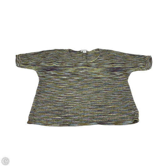 Sweater Short Sleeve By Liz Claiborne In Multi-colored, Size: Xl