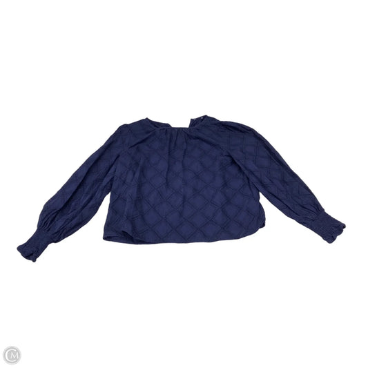 Top Long Sleeve By Clothes Mentor In Navy, Size: L