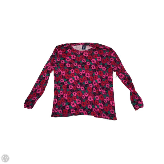 Top Long Sleeve Basic By Clothes Mentor In Floral Print, Size: 3x