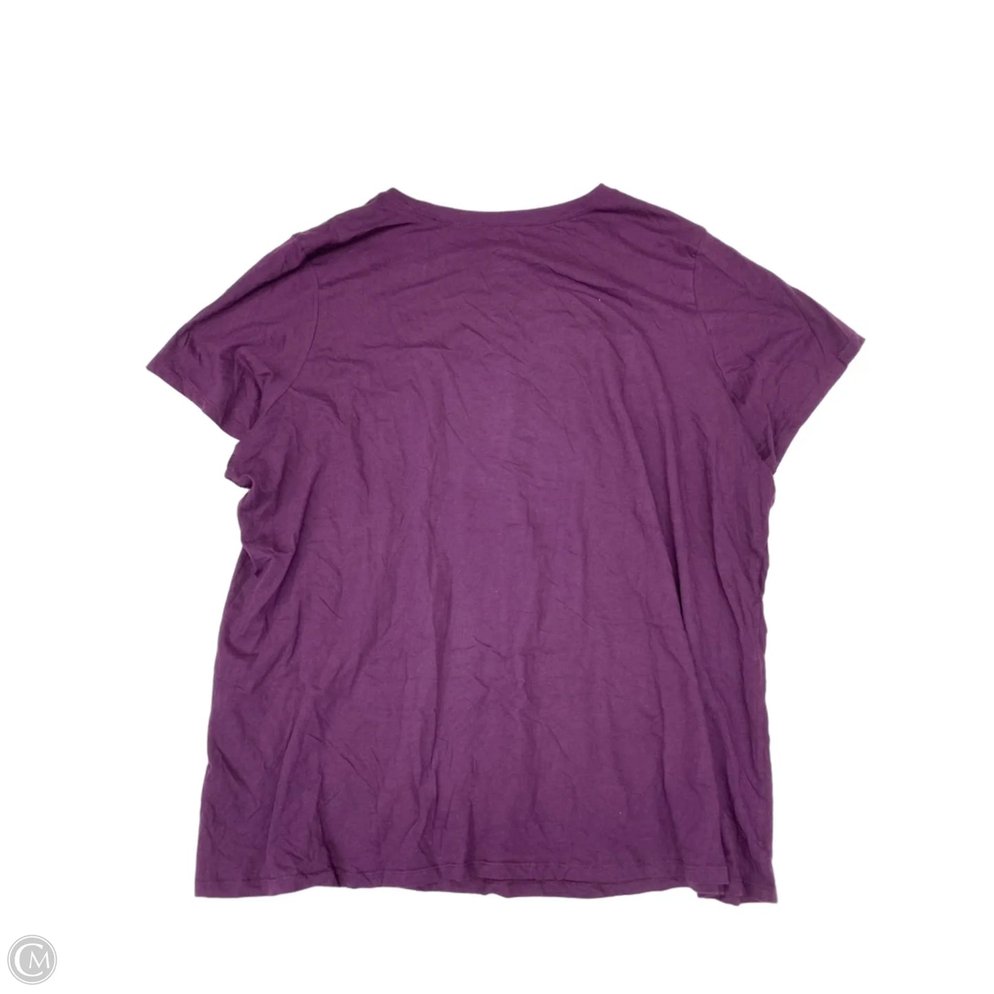 Top Short Sleeve Basic By Torrid In Purple, Size: 3x