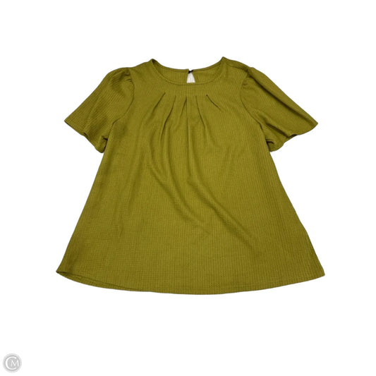 Top Short Sleeve By Shein In Green, Size: L