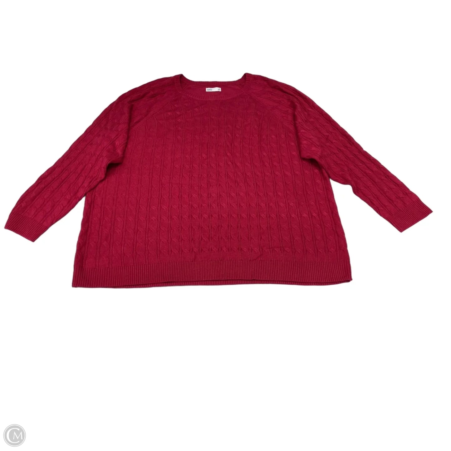 Sweater By Croft And Barrow In Pink, Size: 3x