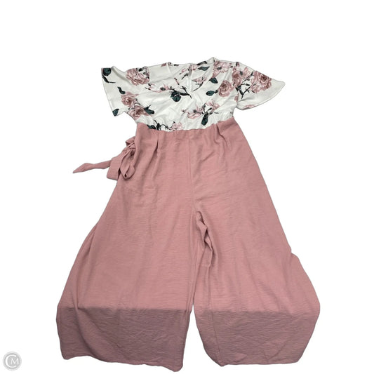 Jumpsuit By Bloomchic In Pink, Size: 3x