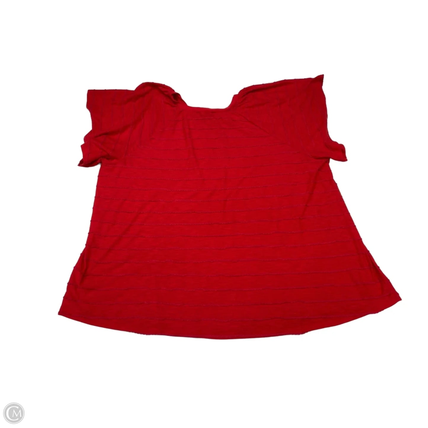 Top Short Sleeve Basic By Lane Bryant In Red, Size: 3x