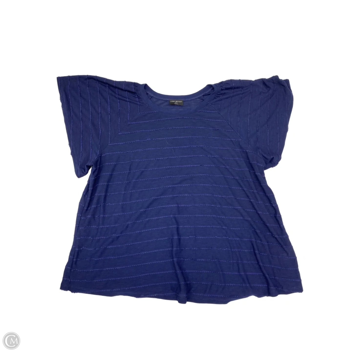Top Short Sleeve Basic By Lane Bryant In Navy, Size: 3x