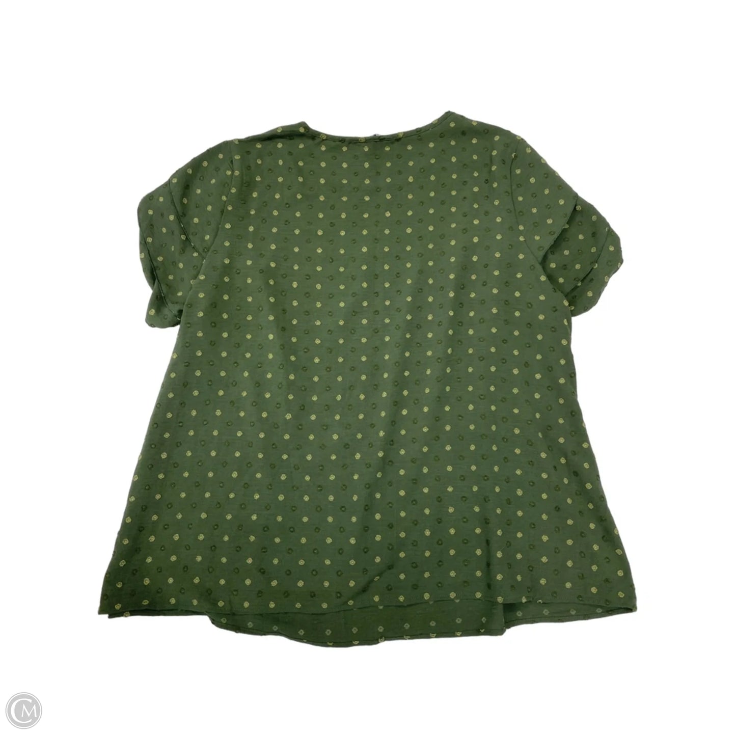 Top Short Sleeve By Bloomchic In Green, Size: 3x