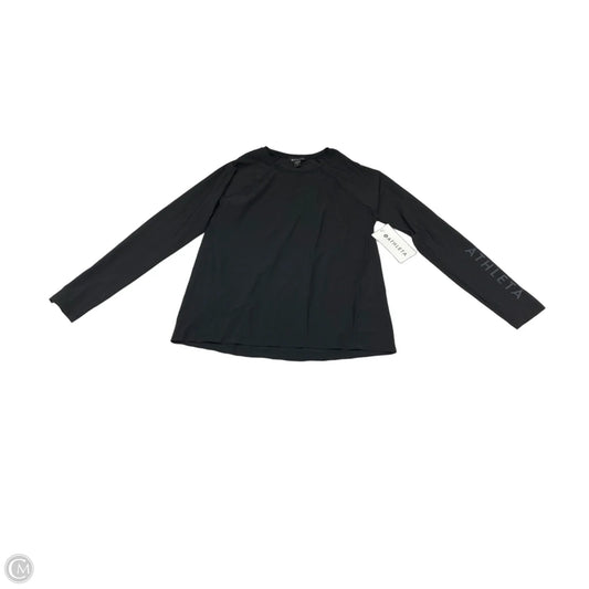 Athletic Top Long Sleeve Crewneck By Athleta In Black, Size: M