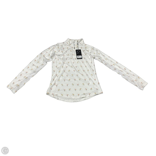 Athletic Top Long Sleeve Collar By Walter Hagen In White, Size: Xs