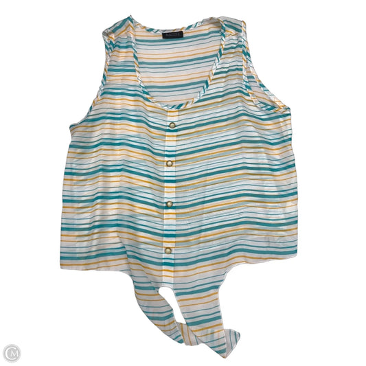 Blouse Sleeveless By Clothes Mentor In Striped Pattern, Size: 3x