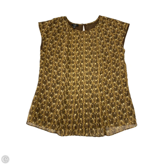 Blouse Sleeveless By Talbots In Brown, Size: M