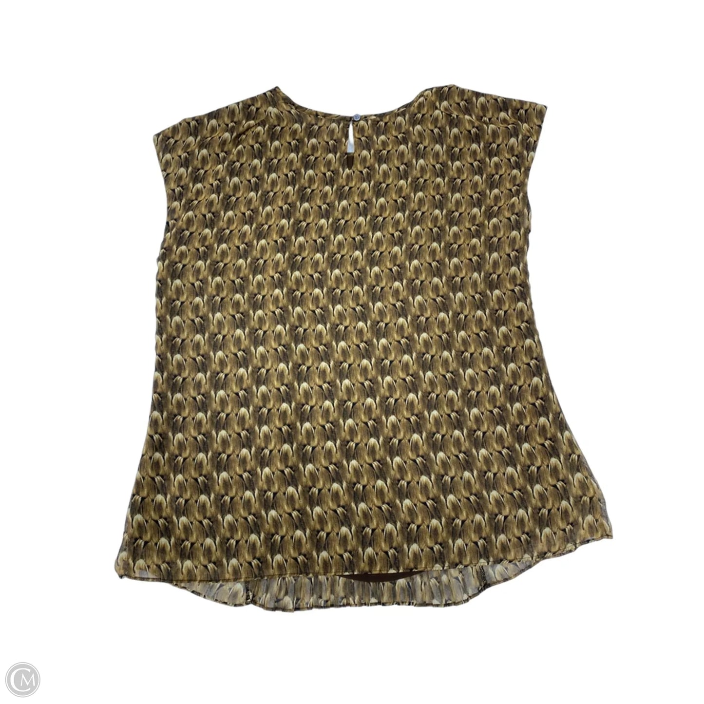 Blouse Sleeveless By Talbots In Brown, Size: M