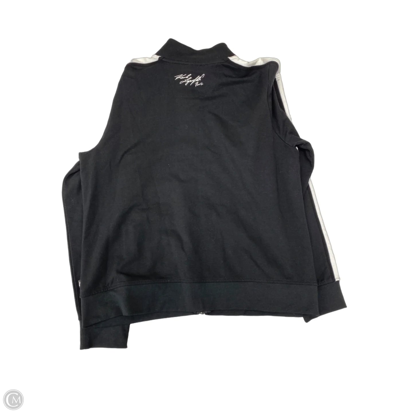 Jacket Designer By Karl Lagerfeld In Black & White, Size: L