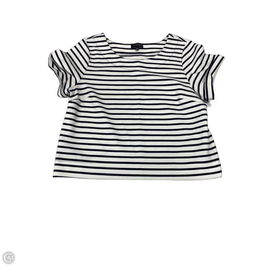 Top Short Sleeve By Limited In Striped Pattern, Size: M