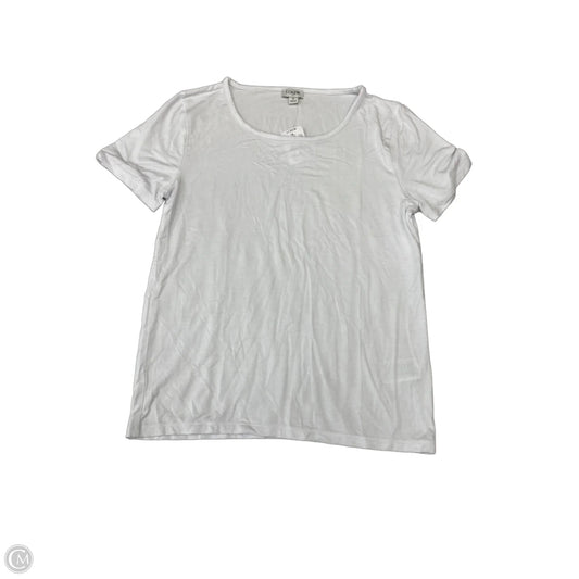 Top Short Sleeve Basic By J. Crew In White, Size: S