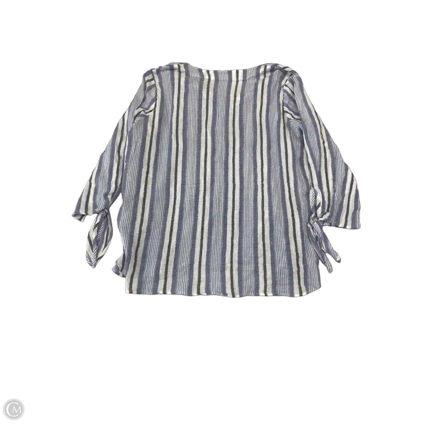 Top 3/4 Sleeve By Michael By Michael Kors In Striped Pattern, Size: Xl