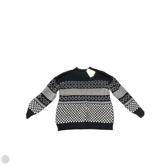 Sweater By Wonderly In Black & White, Size: M