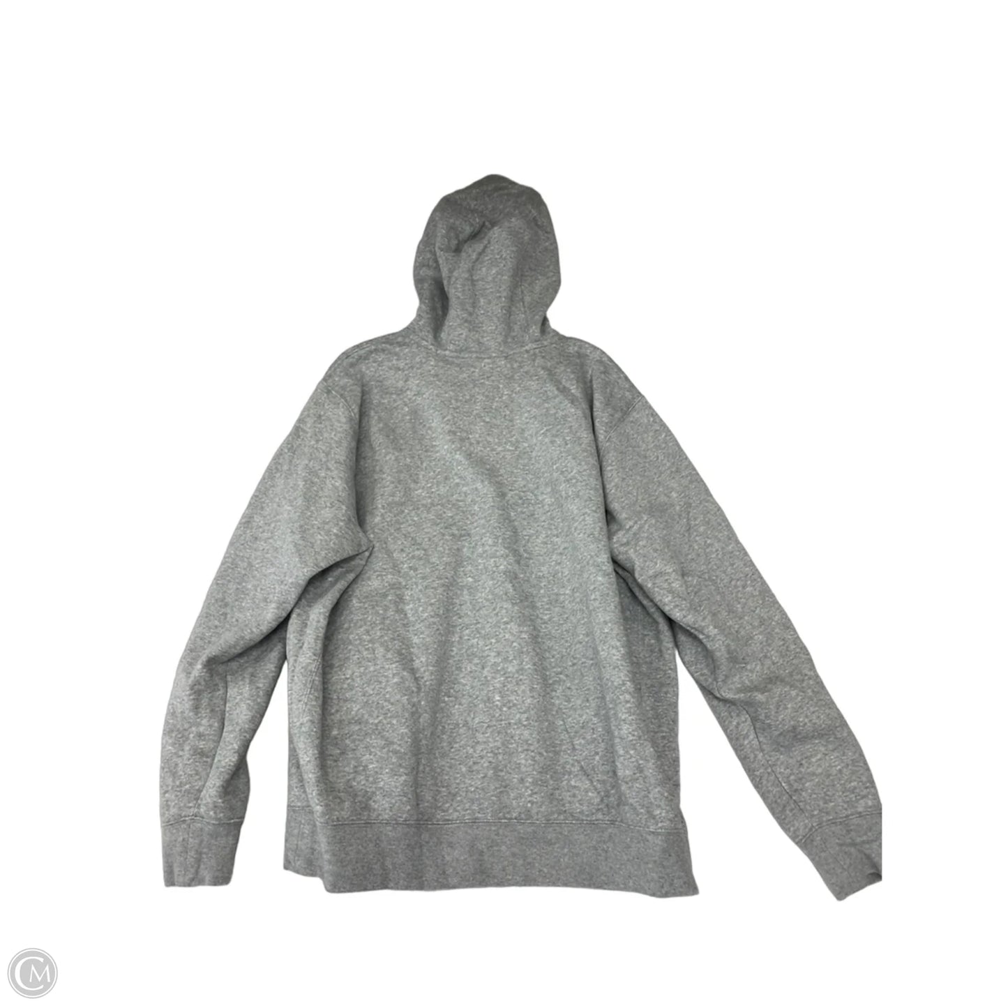 Sweatshirt Hoodie By Nike In Grey, Size: L