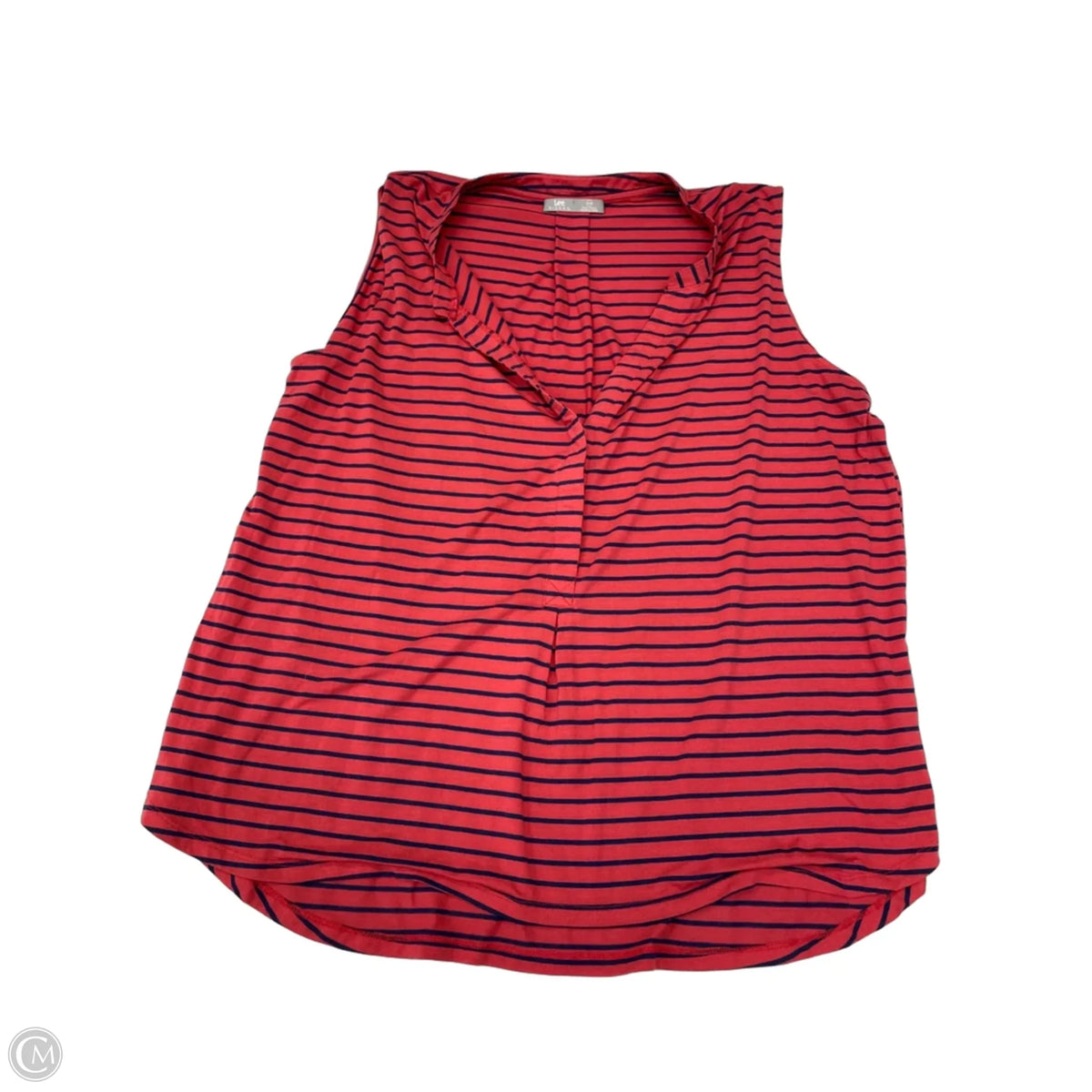 Top Sleeveless Basic By Lee In Striped Pattern, Size: 2x