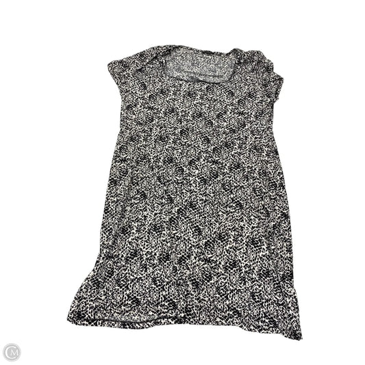 Dress Casual Midi By George In Black & White, Size: Xxl