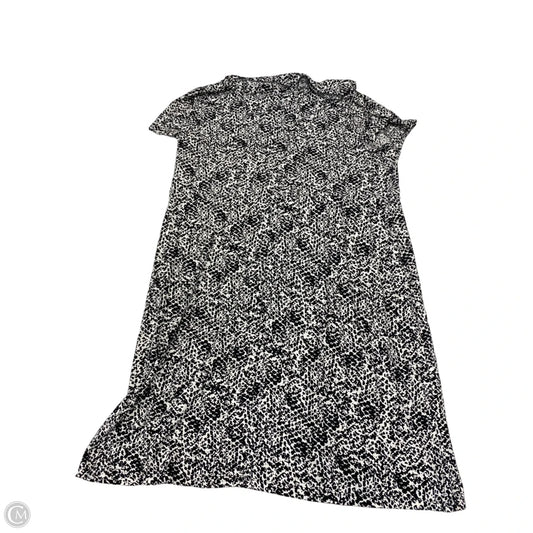 Dress Casual Midi By George In Black & White, Size: Xxl