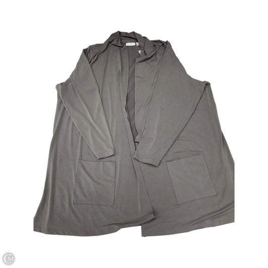 Cardigan By Susan Graver In Grey, Size: 3x