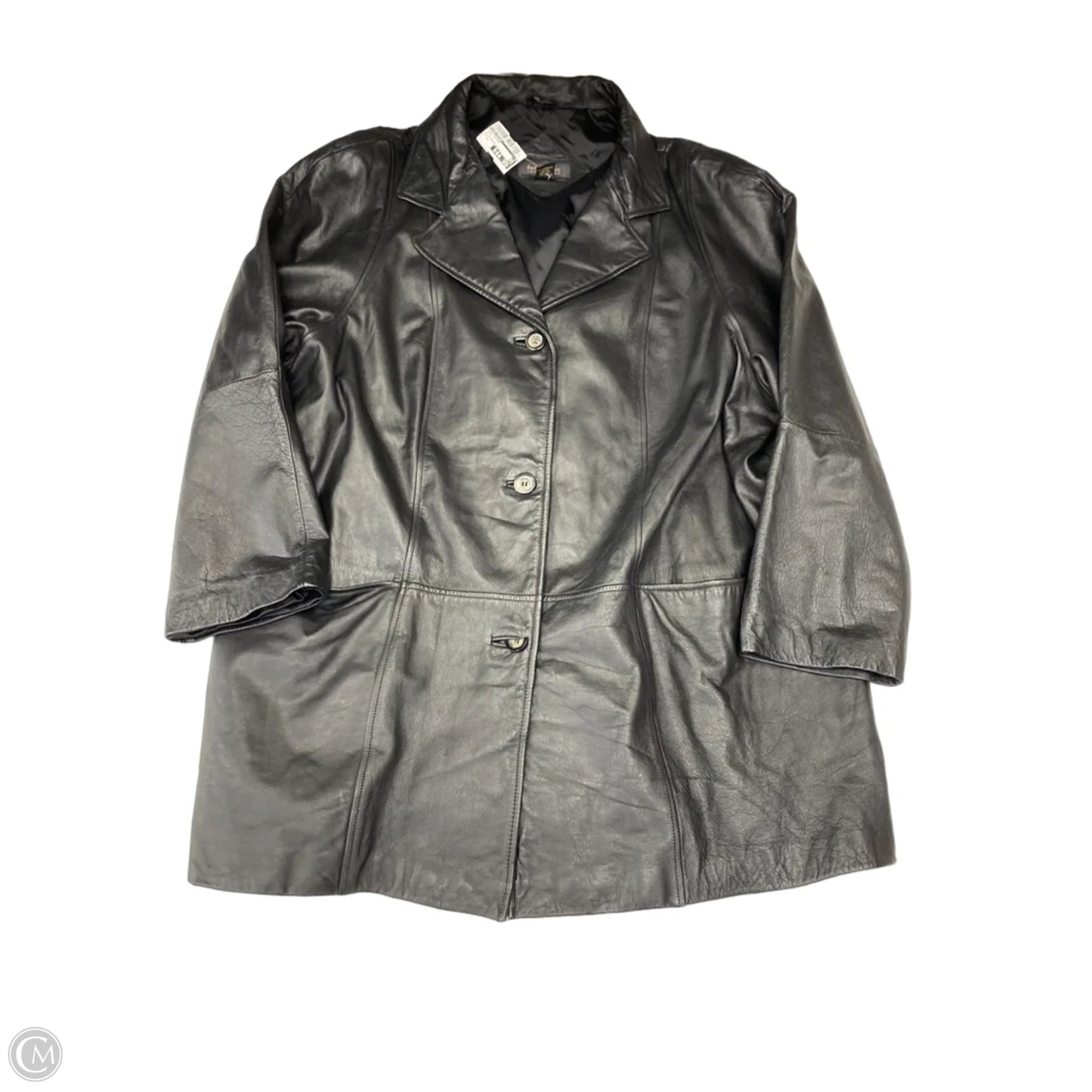 Coat Leather By Lane Bryant In Black, Size: 3x