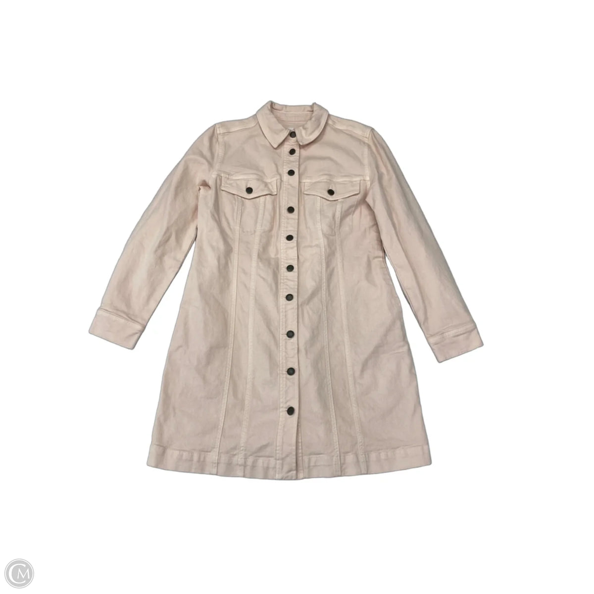 Jacket Denim By Loft In Peach, Size: M