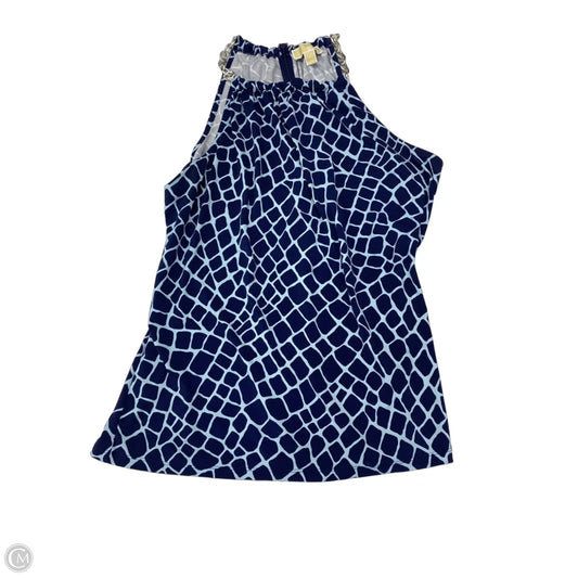 Blouse Sleeveless By Michael By Michael Kors In Blue, Size: L