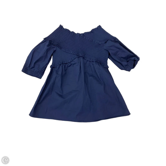 Top 3/4 Sleeve By White House Black Market In Navy, Size: M