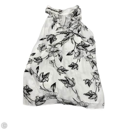Blouse Sleeveless By White House Black Market In Black & White, Size: L