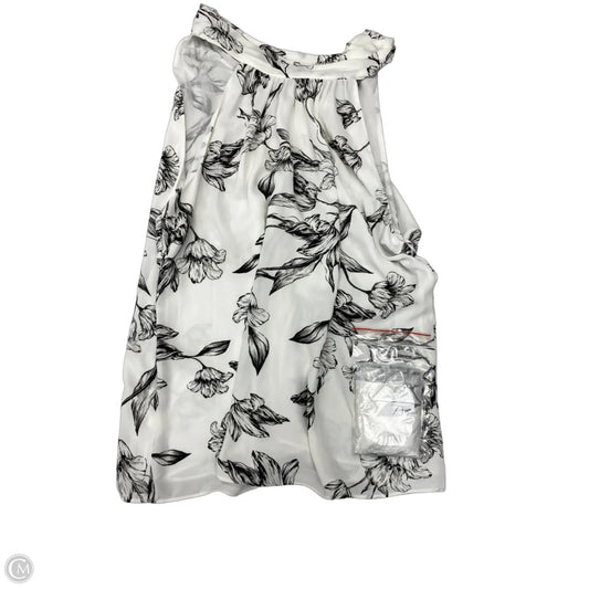 Blouse Sleeveless By White House Black Market In Black & White, Size: L