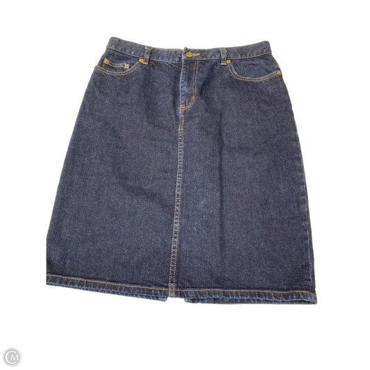 Skirt Mini & Short By Ralph Lauren Collection In Blue Denim, Size: 6
