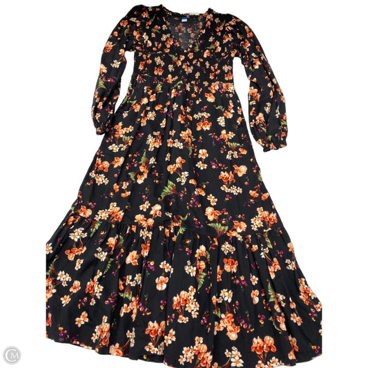 Dress Casual Maxi By Old Navy In Floral Print, Size: S