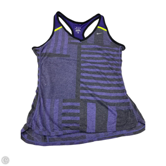 Athletic Tank Top By Nike In Purple, Size: L
