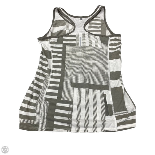 Athletic Tank Top By Nike In Grey, Size: L
