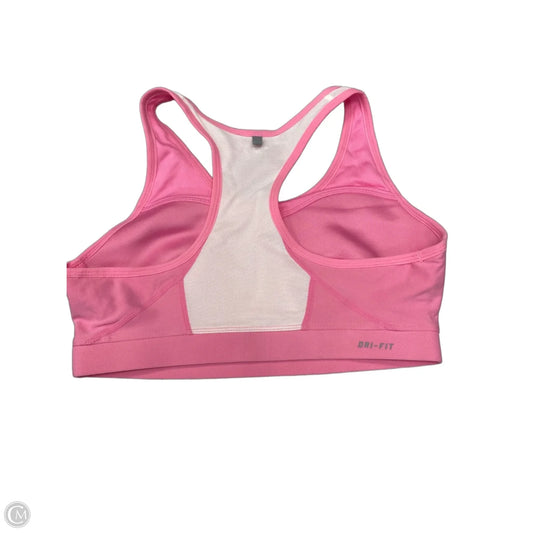 Athletic Bra By Nike In Pink, Size: M