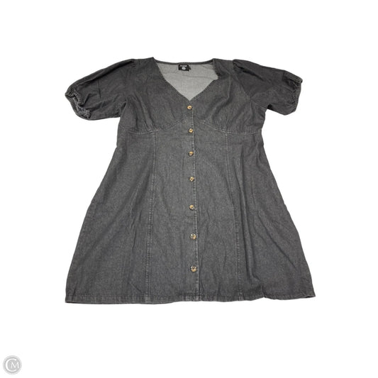 Dress Casual Midi By Boohoo Boutique In Black Denim, Size: 1x