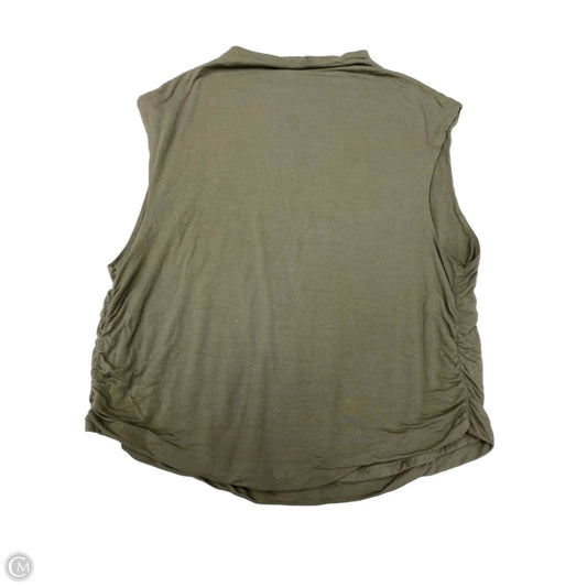 Top Sleeveless Basic By A New Day In Green, Size: 1x