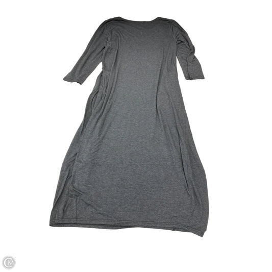 Dress Casual Maxi By Clothes Mentor In Grey, Size: L