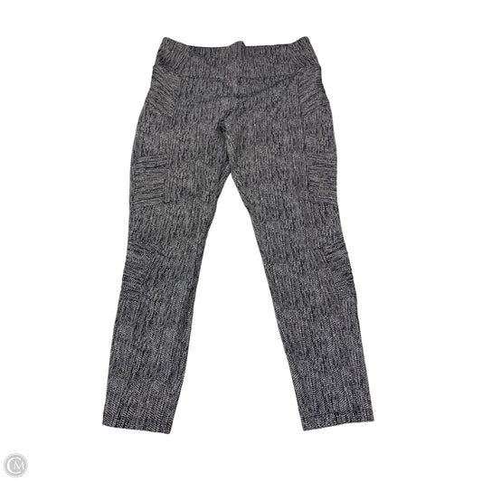 Athletic Leggings By Athleta In Black & White, Size: L