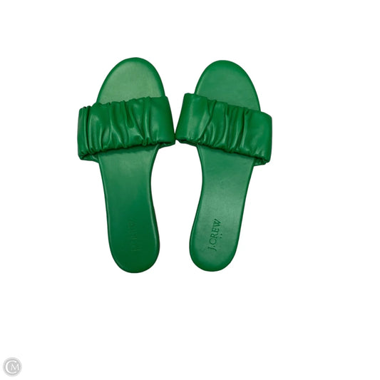 Sandals Flats By J. Crew In Green, Size: 10