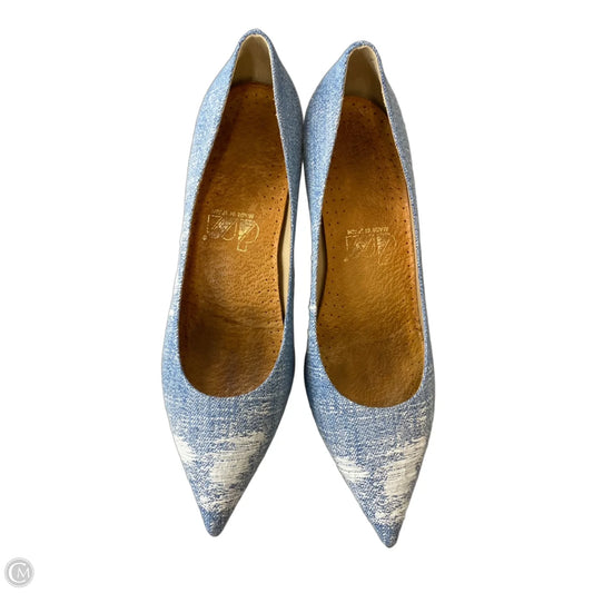 Shoes Heels Stiletto By Clothes Mentor In Blue Denim, Size: 10