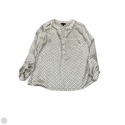Blouse Long Sleeve By Limited In Polkadot Pattern, Size: M