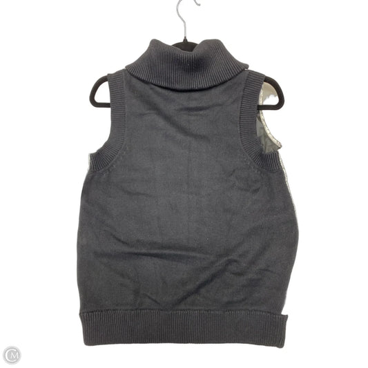 Vest Puffer & Quilted By Michael By Michael Kors In Black & Silver, Size: M