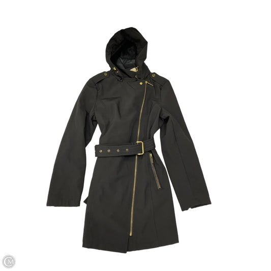 Coat Trench Coat By Michael By Michael Kors In Black, Size: M