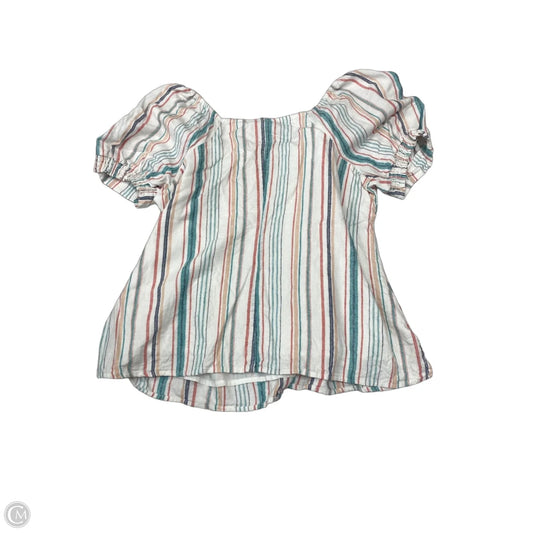 Blouse Short Sleeve By Lane Bryant In Striped Pattern, Size: Xl