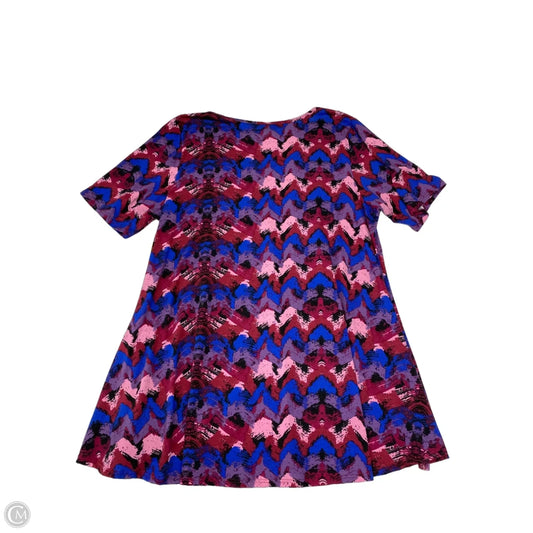 Tunic Short Sleeve By Lularoe In Multi-colored, Size: 2x