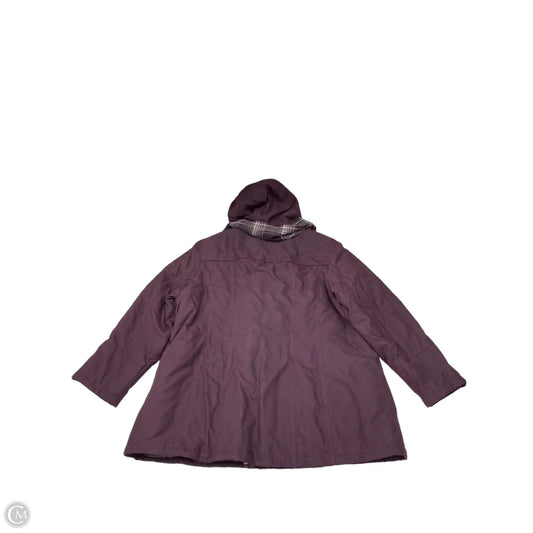 Coat Parka By Croft And Barrow In Purple, Size: 3x
