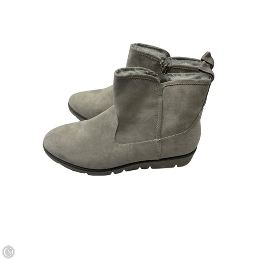 Boots Ankle Flats By Kelly And Katie In Grey, Size: 9.5