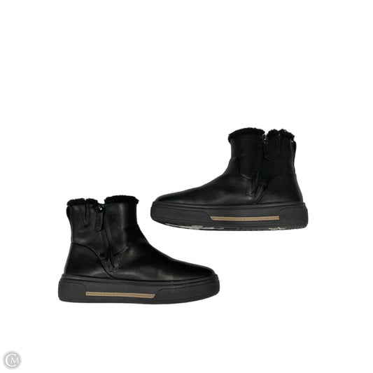 Boots Ankle Flats By Clarks In Black, Size: 8